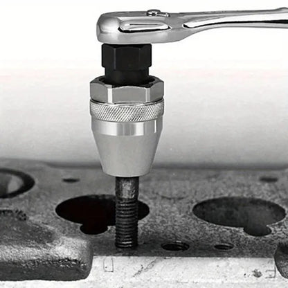 6-13mm Broken Bolt Extractor Set - Metal Damaged Stud Remover Tool for Impact Wrench and Ratchet, Non-Electric Manual Operation