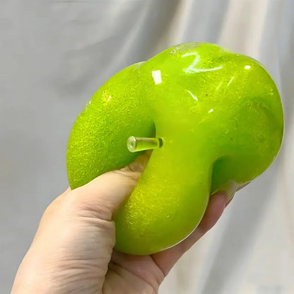 Slushie Green Apple Squishy - Moldable Non-Rebound Crunchy Fidget Toy| Perfect for Medium Grip Strength