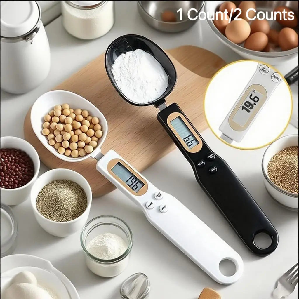 High Precision Kitchen Scale Spoon or Electronic Scale, Creative Digital Display Measuring Spoon, Compact Kitchen Scale for Cooking Baking